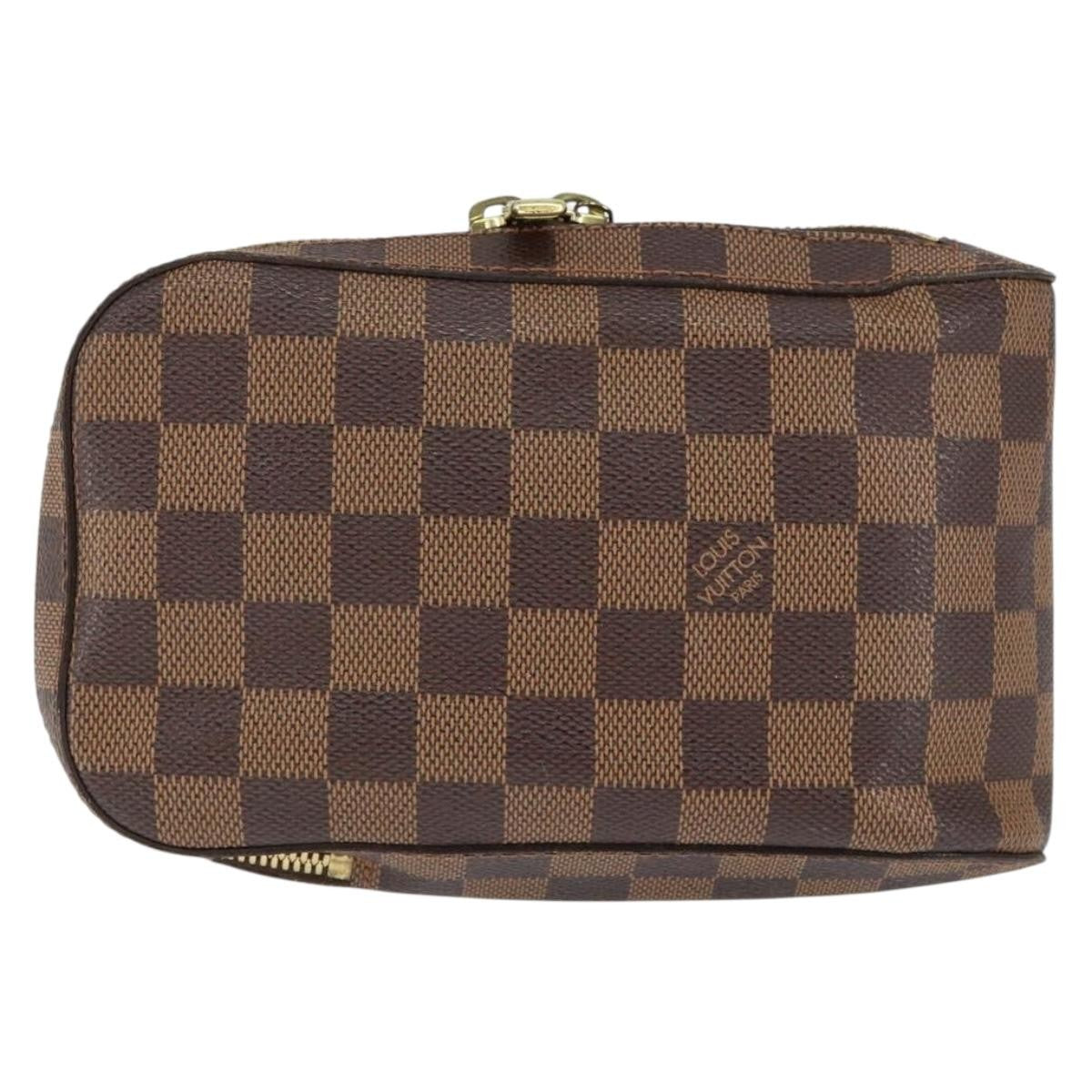 Louis Vuitton Geronimos Waist Bag Damier, BROWN, CANVAS, Clutche & pouche