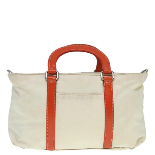 Prada Vintage Zip Handbag Tessuto, ECRU, NYLON, Handbag