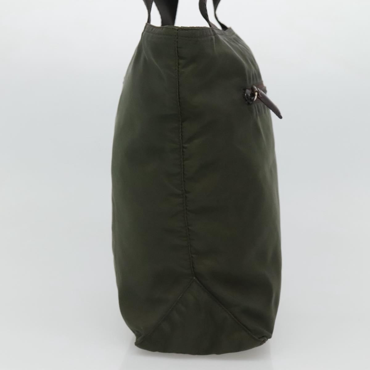 Prada Vintage Convertible Zip Tote Tessuto, KHAKI, NYLON, Tote bag