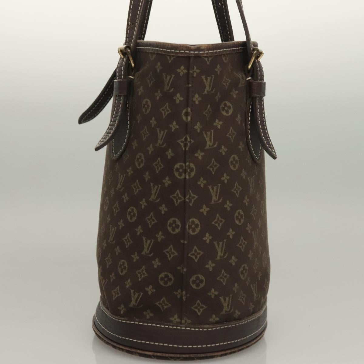 Louis Vuitton Bucket Bag Canvas, BROWN, CANVAS, Handbag
