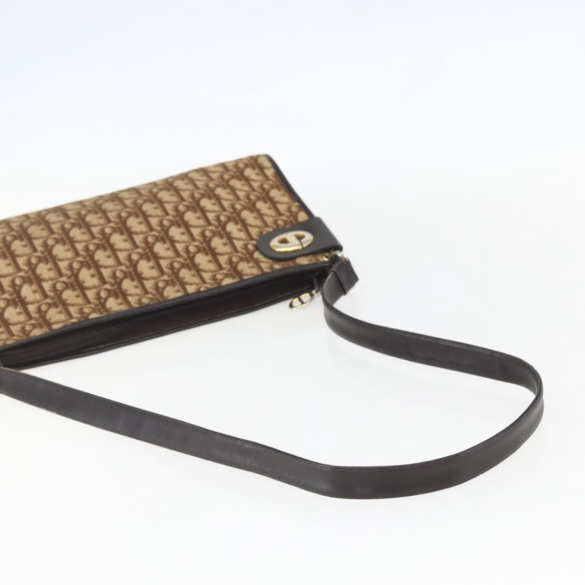 Christian Dior Vintage CD trotter Shoulder bag Canvas, BEIGE, CANVAS, Shoulder bag