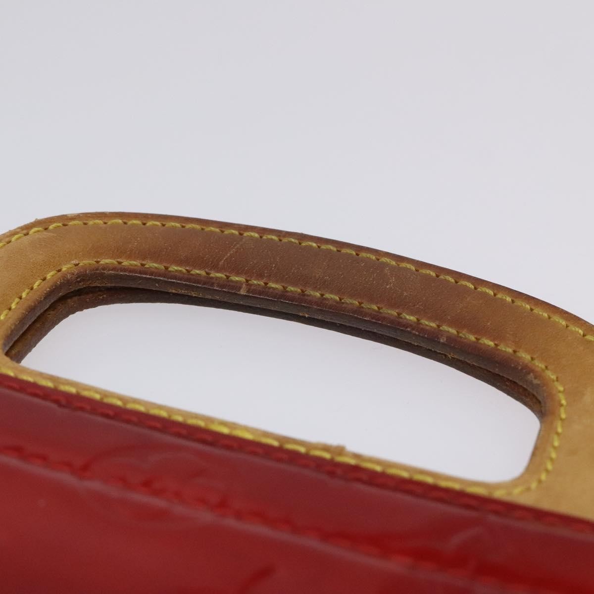 Louis Vuitton Stanton Handbag Monogram Vernis, RED, PATENT_LEATHER, Tote bag