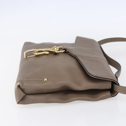 Bally Vintage Shoulder Bag Leather, BEIGE, LEATHER, Shoulder bag