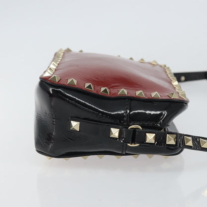 Valentino Garavani Rockstud Chain Camera Crossbody Bag Patent leather, RED, PATENT_LEATHER, Clutche & pouche