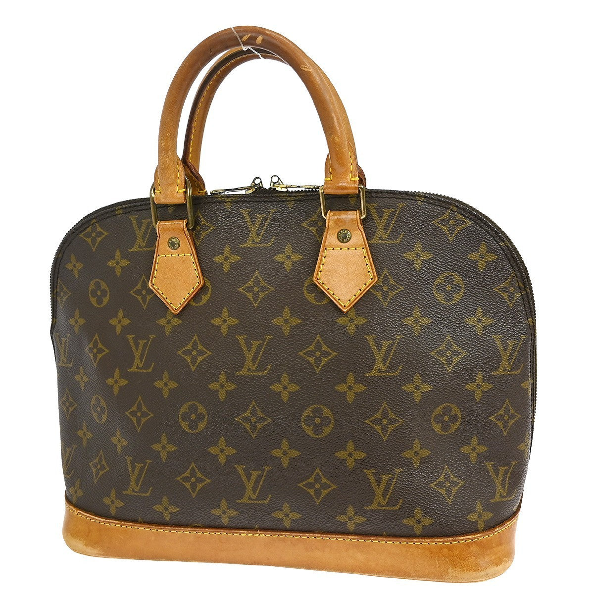 Louis Vuitton Alma Handbag Monogram Canvas, BROWN, CANVAS, Handbag