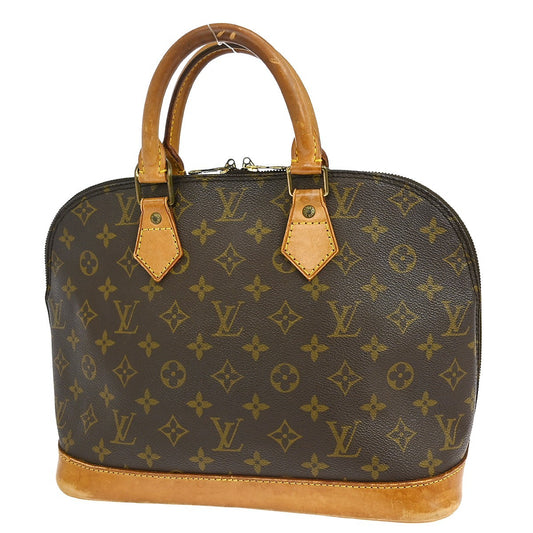 Louis Vuitton Alma Handbag Monogram Canvas, BROWN, CANVAS, Handbag