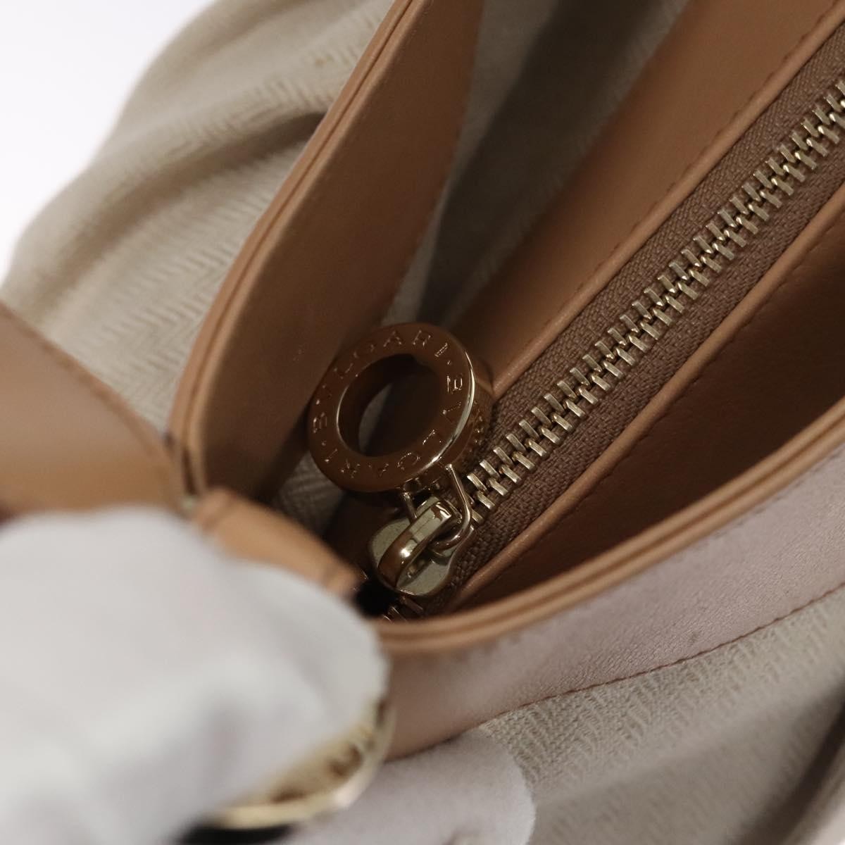 Bvlgari Chandra Hobo Canvas and Leather, BEIGE, CANVAS, Handbag