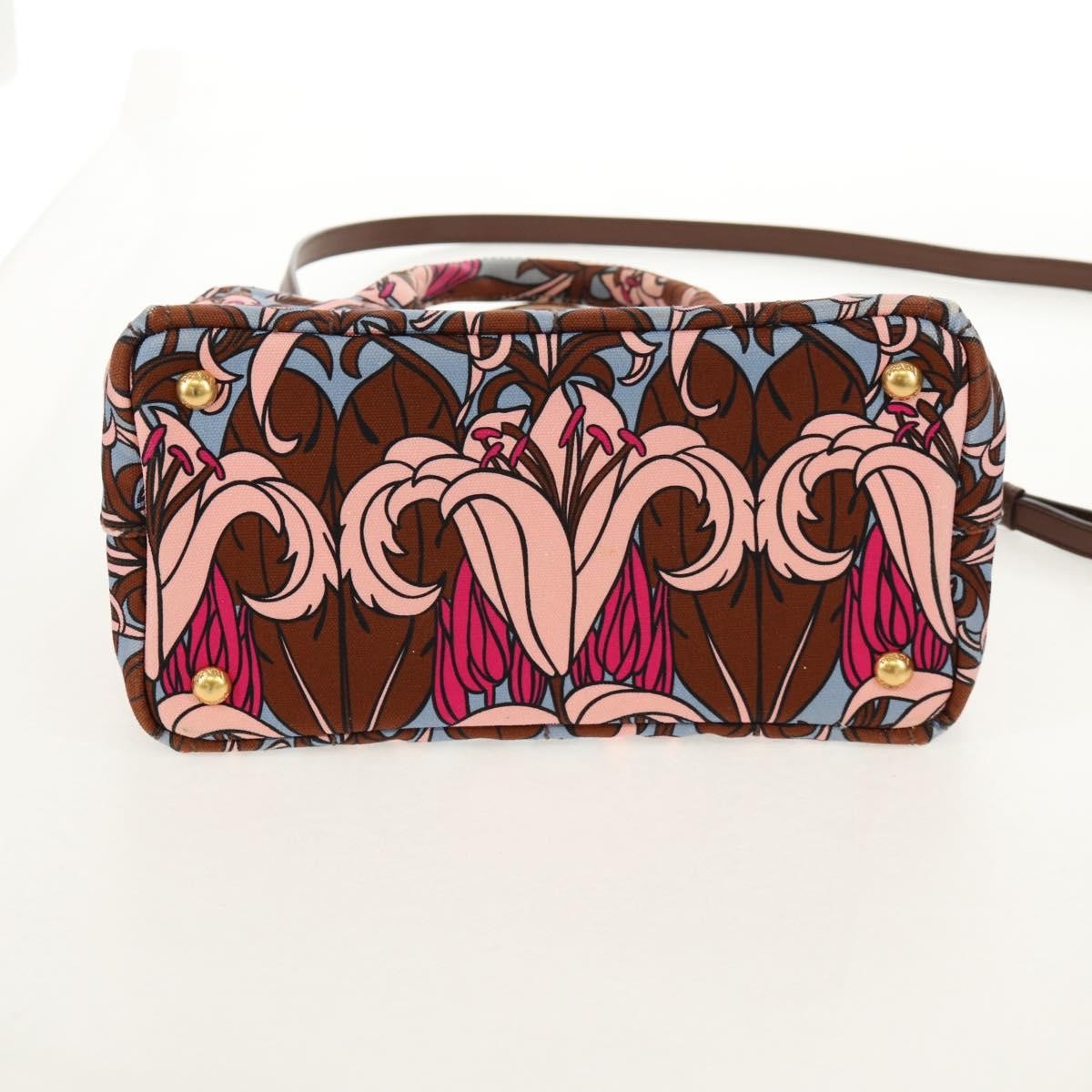 Prada Canapa Open Tote Canvas, MULTICOLOUR, CANVAS, Tote bag