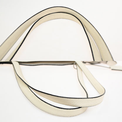 Prada Vintage Tote Leather, WHITE, LEATHER, Tote bag