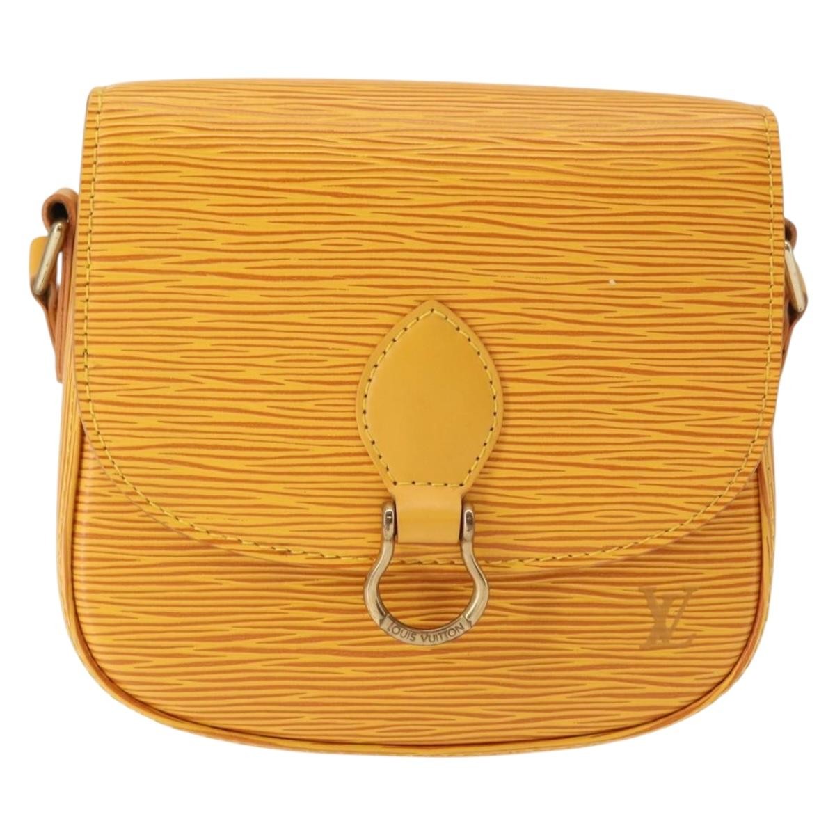 Louis Vuitton Saint Cloud Handbag Epi Leather, YELLOW, LEATHER, Shoulder bag