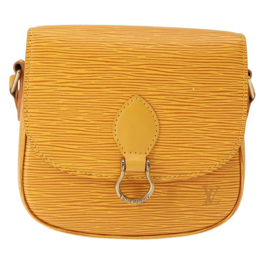 Louis Vuitton Saint Cloud Handbag Epi Leather, YELLOW, LEATHER, Shoulder bag