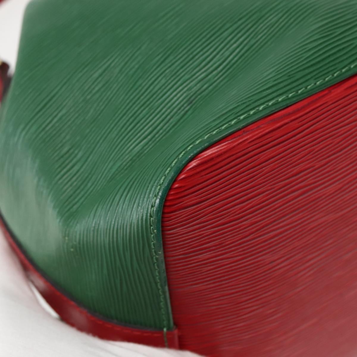 Louis Vuitton Bicolor Petit Noe Handbag Epi Leather, GREEN, LEATHER, Shoulder bag