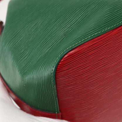 Louis Vuitton Bicolor Petit Noe Handbag Epi Leather, GREEN, LEATHER, Shoulder bag