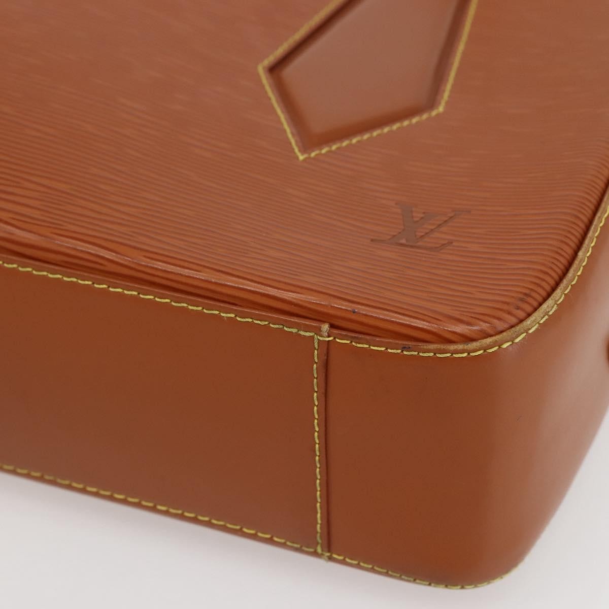 Louis Vuitton Voltaire Handbag Epi leather, BROWN, LEATHER, Handbag