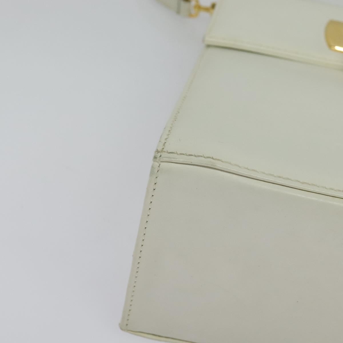 Salvatore Ferragamo Gancini Convertible Top Handle Bag Leather, WHITE, LEATHER, Handbag