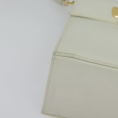 Salvatore Ferragamo Gancini Convertible Top Handle Bag Leather, WHITE, LEATHER, Handbag