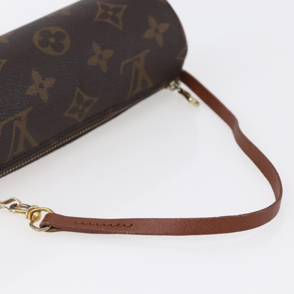 Louis Vuitton Papillon Pochette Monogram Canvas, BROWN, CANVAS, Clutche & pouche