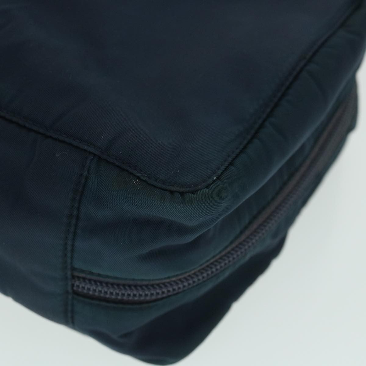 Prada Double Zip Wristlet Pouch Tessuto, NAVY, NYLON, Clutche & pouche