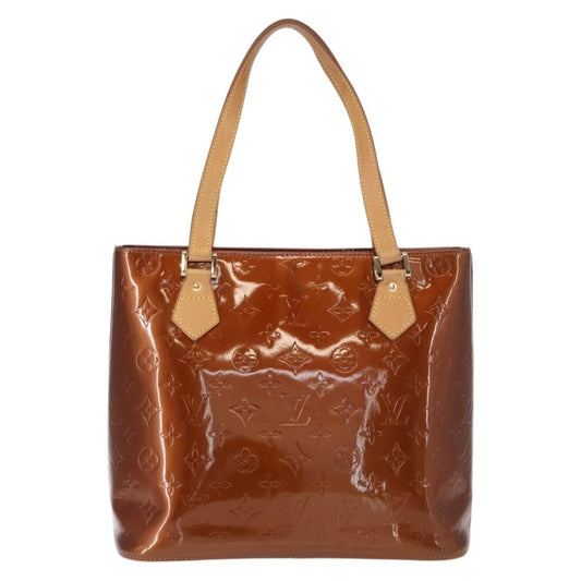 Louis Vuitton Houston Handbag Monogram Vernis, BROWN, PATENT_LEATHER, Handbag