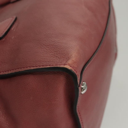 Prada Twin Pocket Convertible Tote Cervo Leather, PINK, LEATHER, Handbag