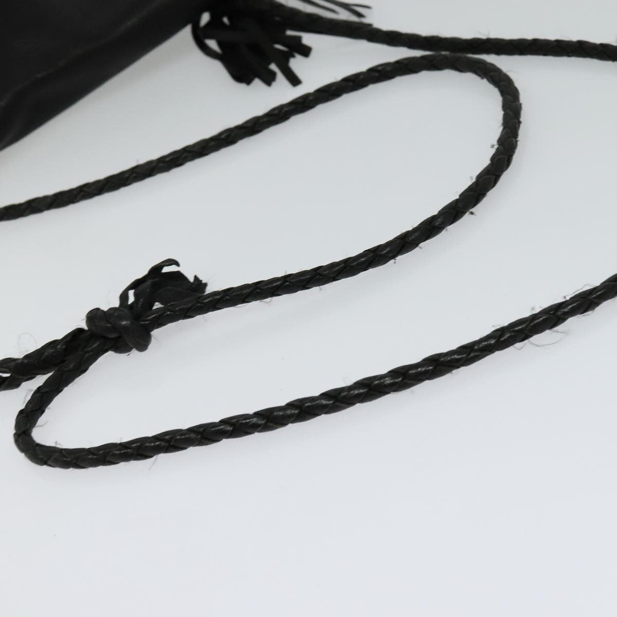 Prada Fringe Flap Crossbody Bag Leather, BLACK, LEATHER, Shoulder bag