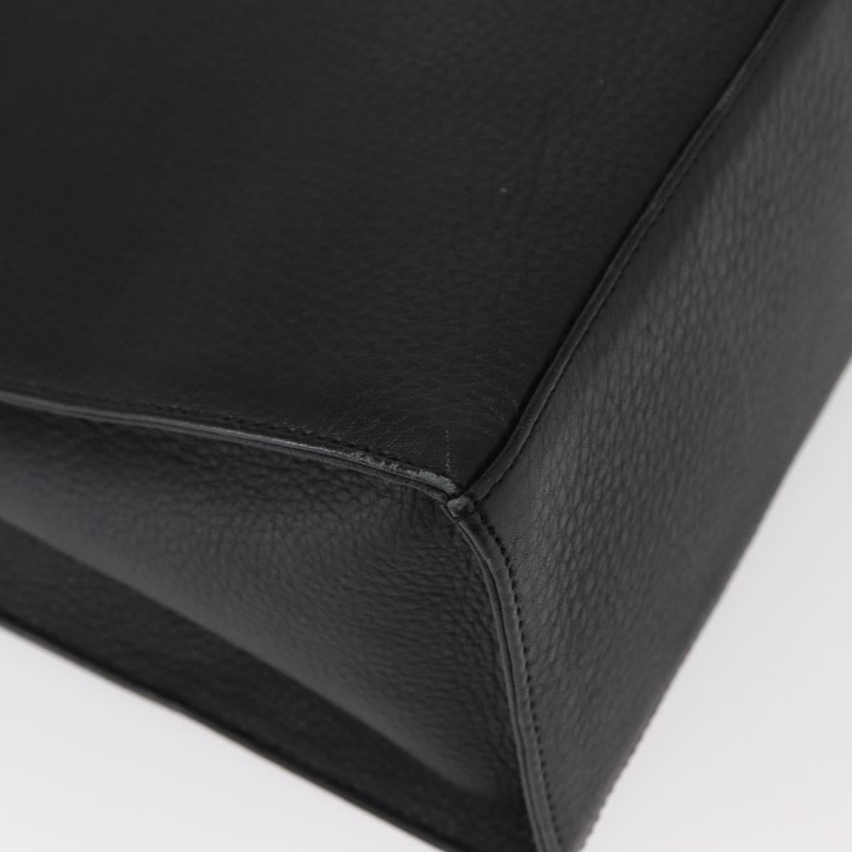 Burberry Vintage Handbag Leather, BLACK, LEATHER, Handbag