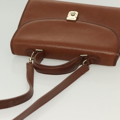 Burberry Vintage Handbag Leather, BROWN, LEATHER, Handbag