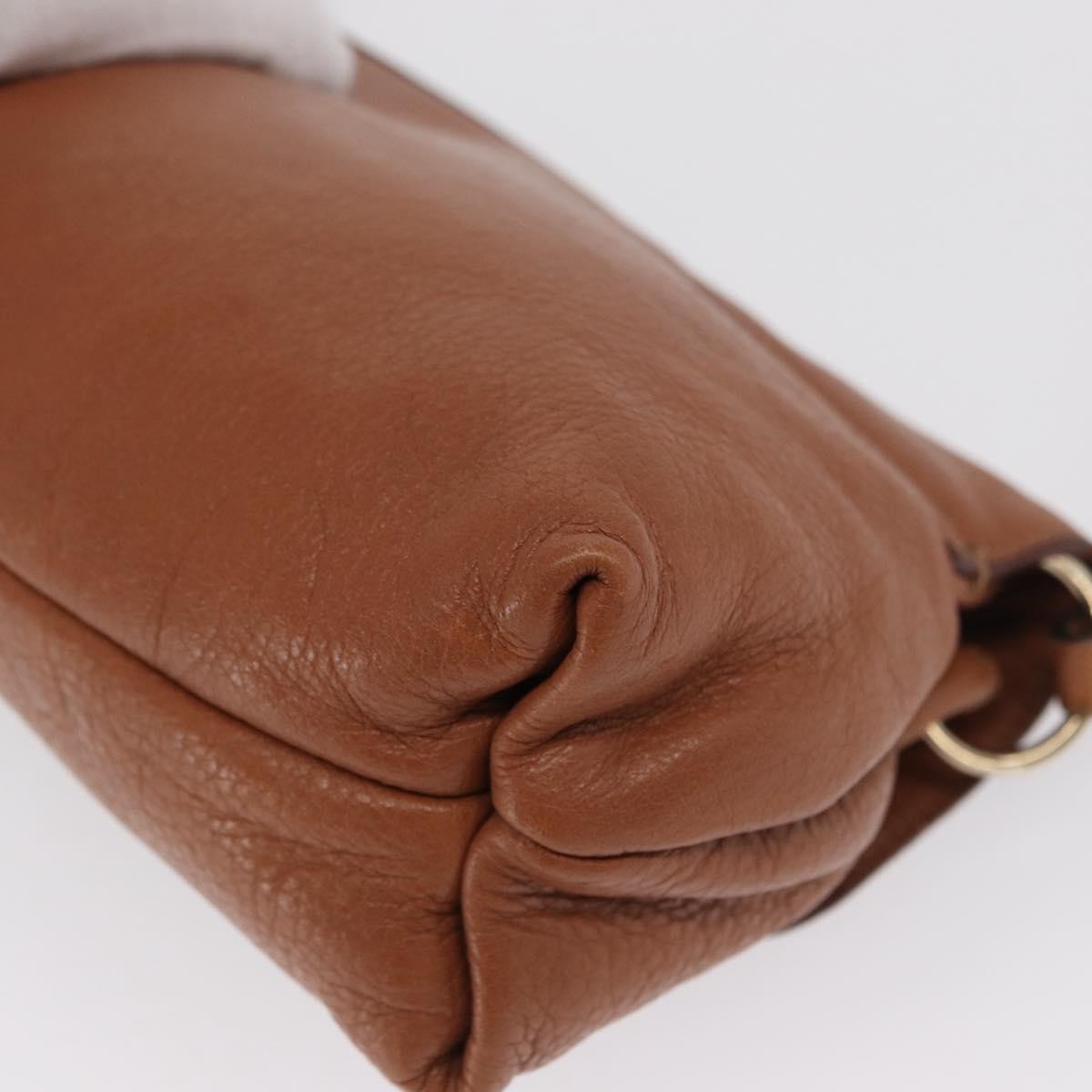 Chloe Lily Shoulder bag Leather, BROWN, LEATHER, Shoulder bag