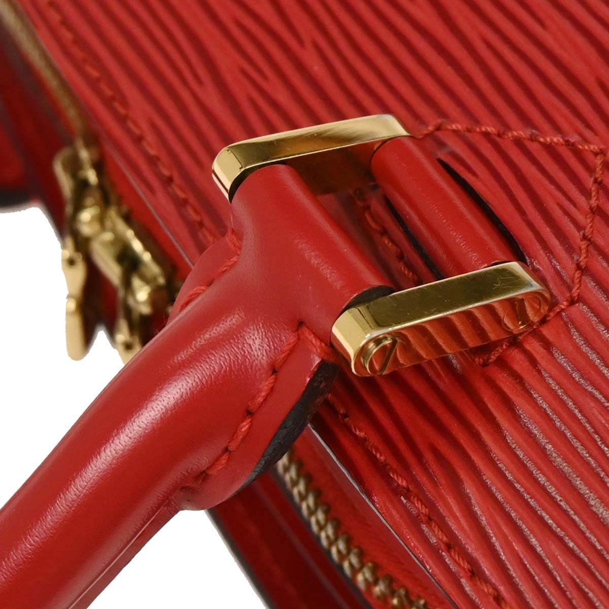 Louis Vuitton Pont Neuf Handbag Epi Leather, RED, LEATHER, Handbag