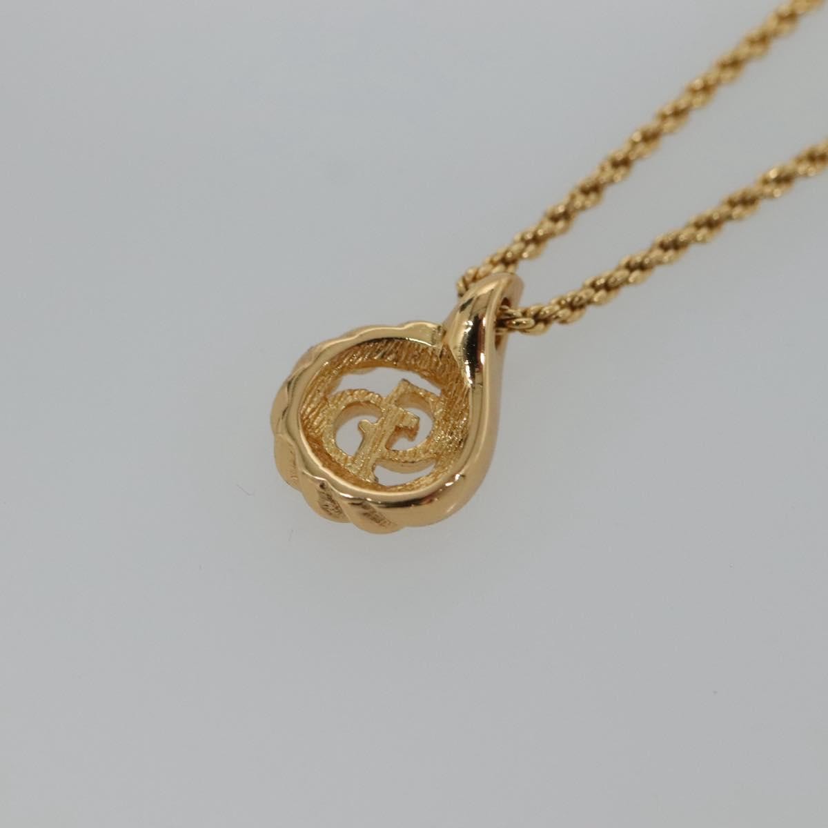 Christian Dior CD Logo necklace Metal, GOLD, METAL, Necklace