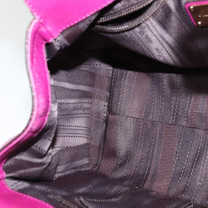 Salvatore Ferragamo Gancini handbag Leather, PURPLE, LEATHER, Handbag