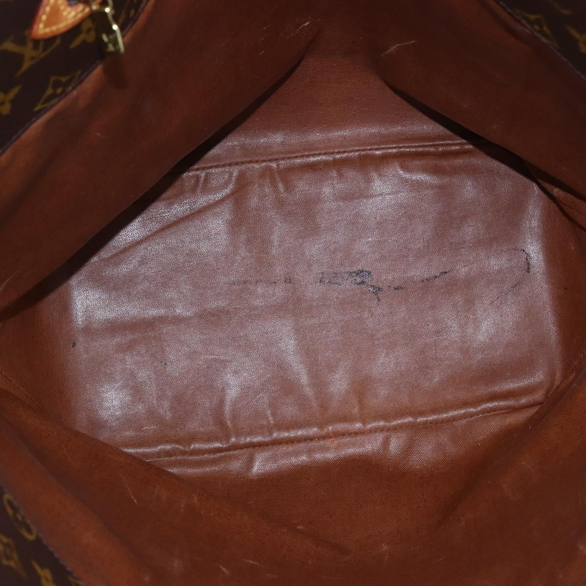 Louis Vuitton Shopping Sac Handbag Monogram Canvas, BROWN, CANVAS, Tote bag