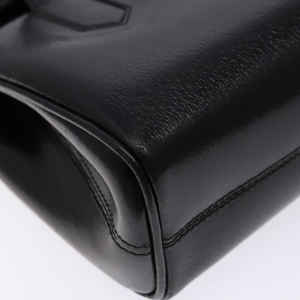 Gucci Vintage Handbag Leather, BLACK, LEATHER, Handbag