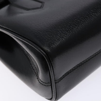 Gucci Vintage Handbag Leather, BLACK, LEATHER, Handbag