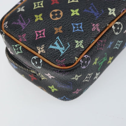 Louis Vuitton Wapity Trousse Pouch Monogram Multicolor, BLACK, CANVAS, Clutche & pouche