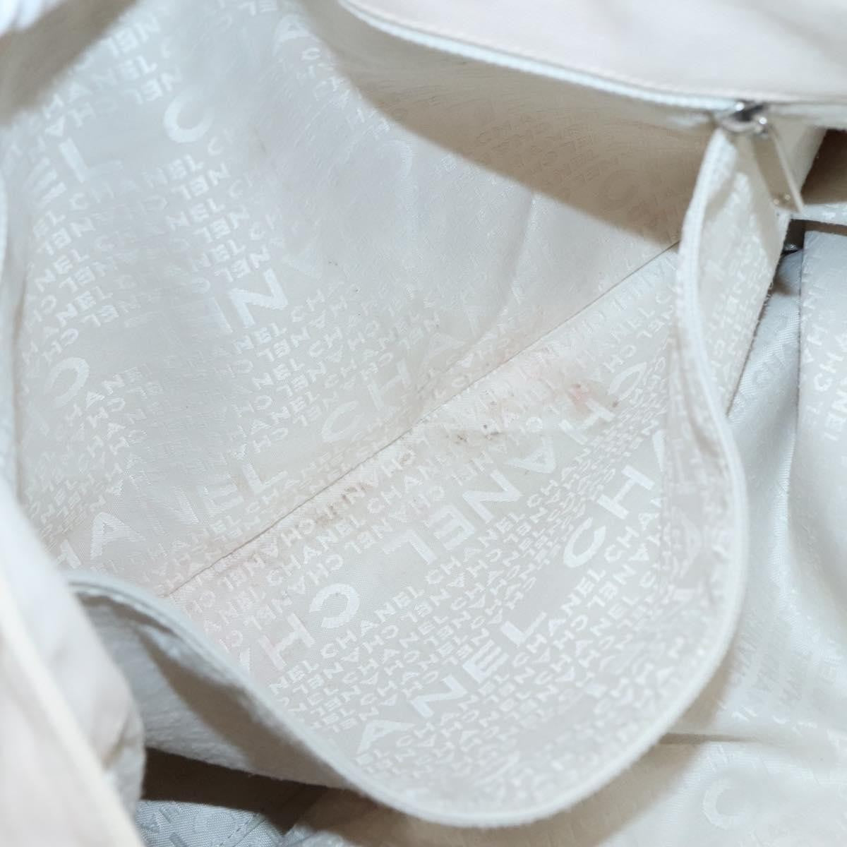 Chanel Vintage Cruise Line No.5 Tote Quilted Canvas, ECRU, CANVAS, Tote bag