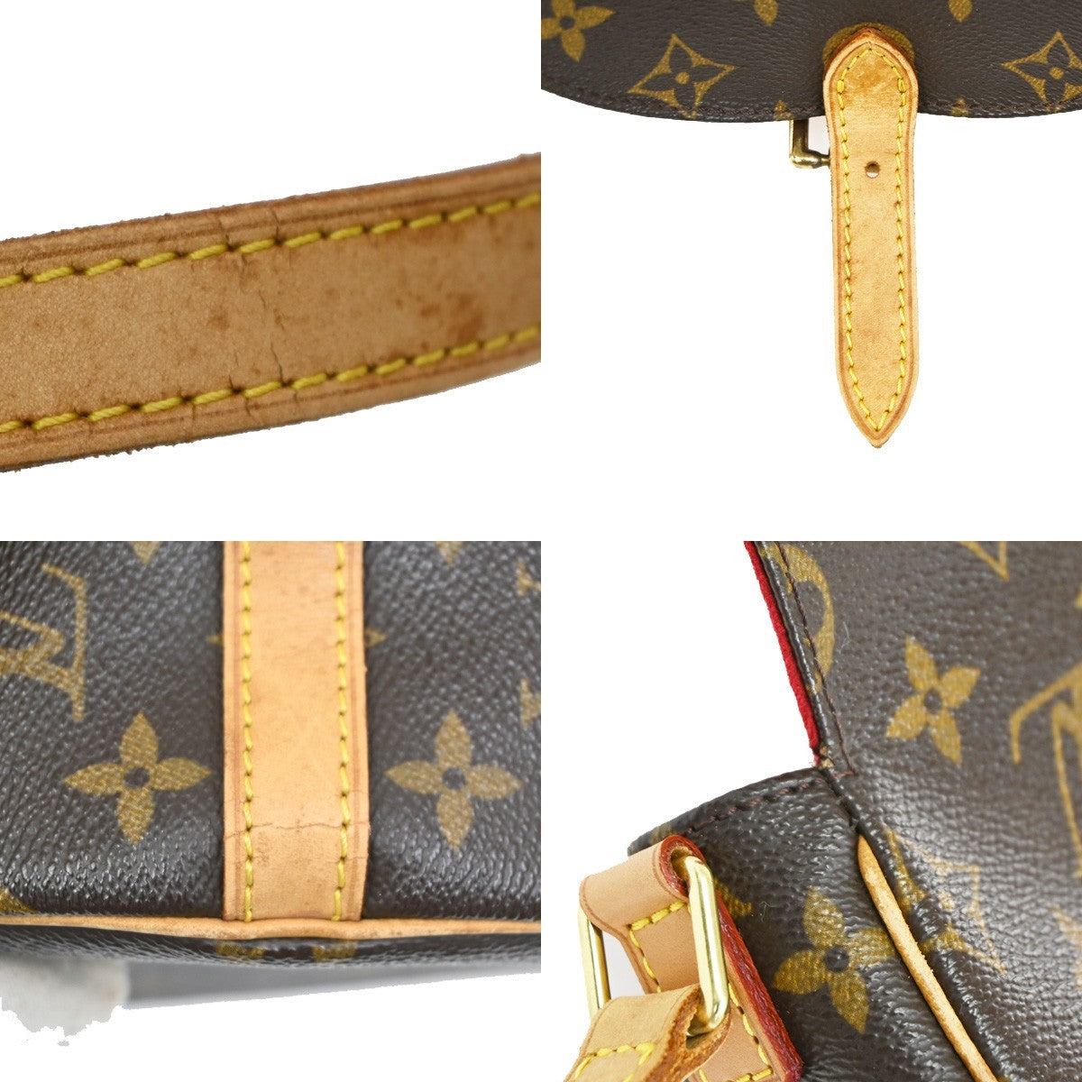 Louis Vuitton Tambourine Handbag Monogram Canvas, BROWN, CANVAS, Shoulder bag