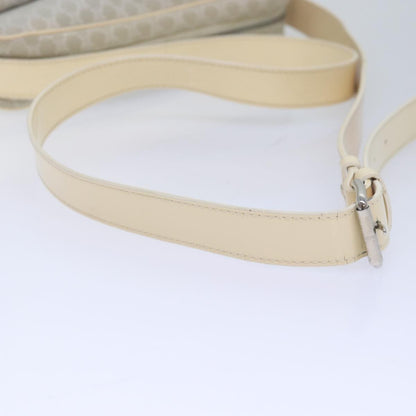 Celine Vintage Macadam Shoulder Bag Canvas and Leather, GRAY, CANVAS, Shoulder bag