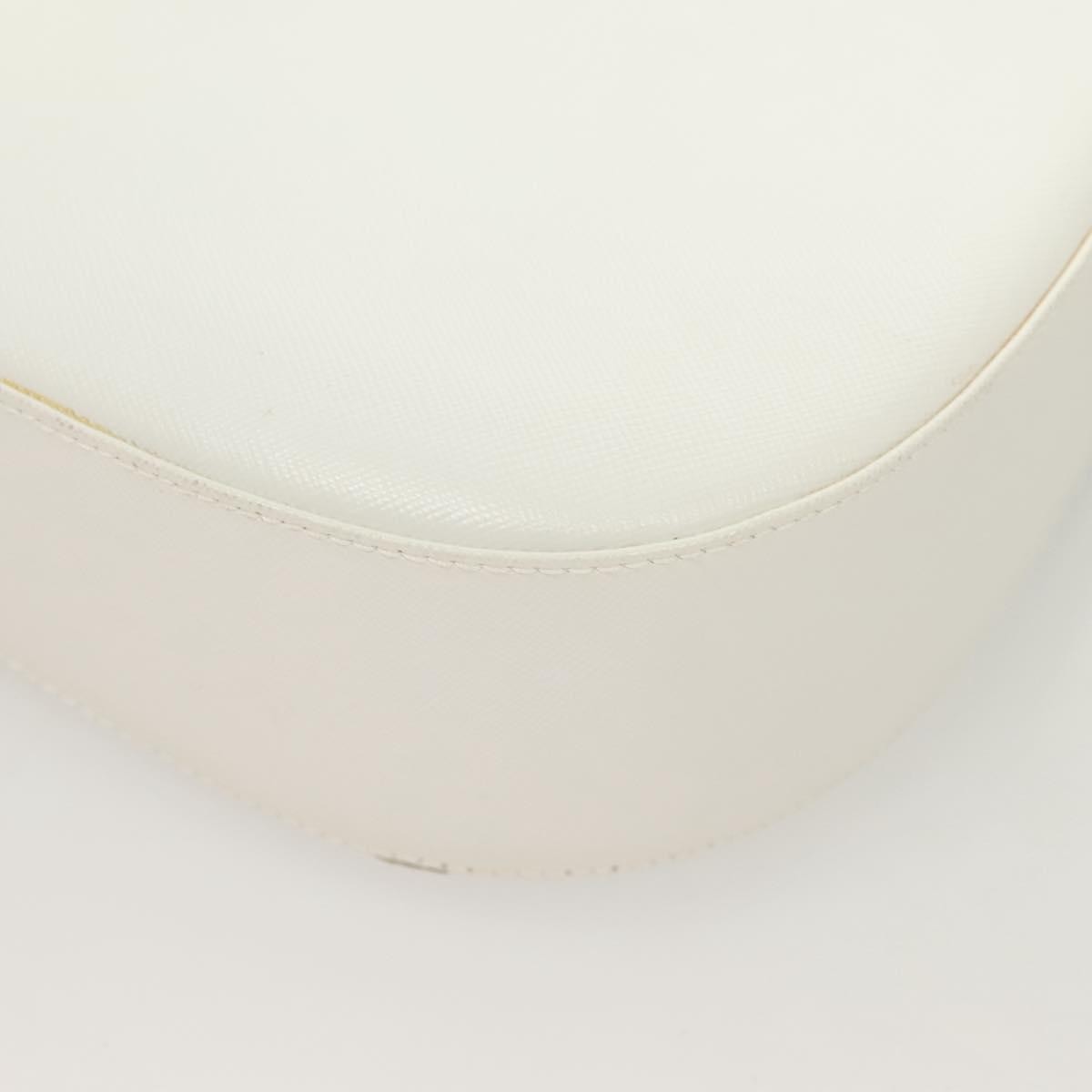 Salvatore Ferragamo Gancini Shoulder Bag Leather, WHITE, LEATHER, Shoulder bag