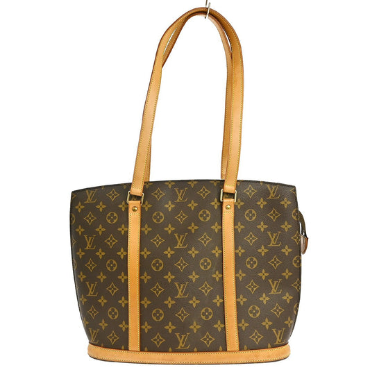 Louis Vuitton Babylone Handbag Monogram Canvas, BROWN, CANVAS, Tote bag