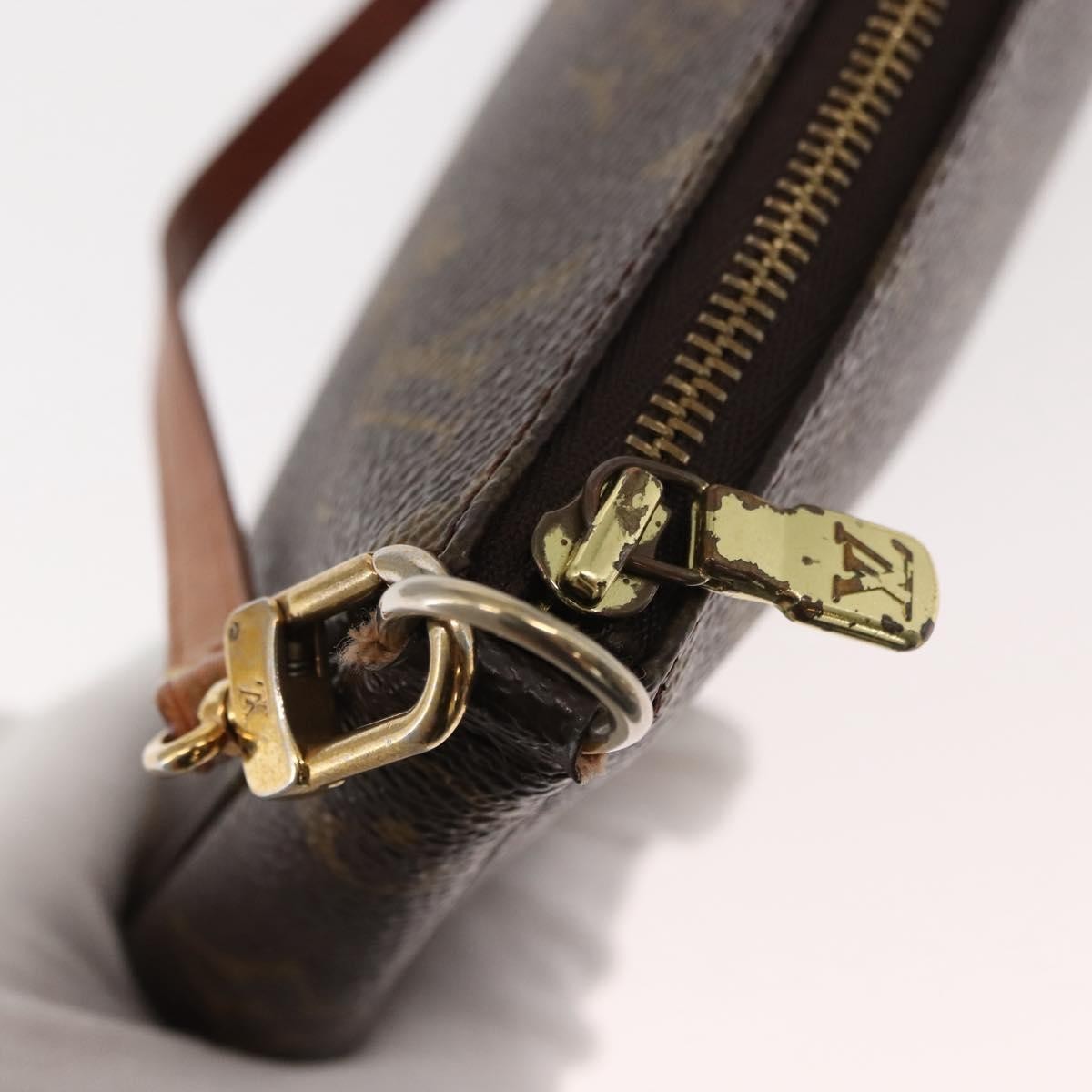 Louis Vuitton Pochette Accessoires NM Monogram Canvas, BROWN, CANVAS, Clutche & pouche