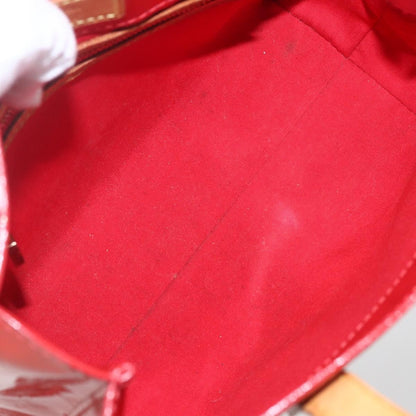 Louis Vuitton Reade Handbag Monogram Vernis, Red, Patent Leather, Handbag