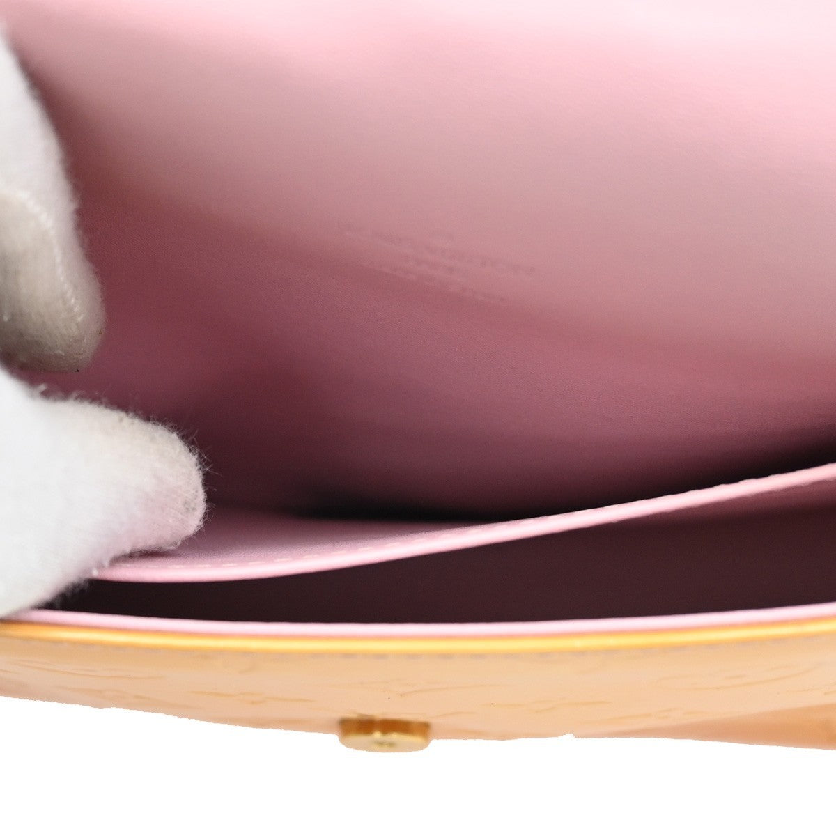 Louis Vuitton Thompson Street Handbag Monogram Vernis, YELLOW, PATENT_LEATHER, Shoulder bag