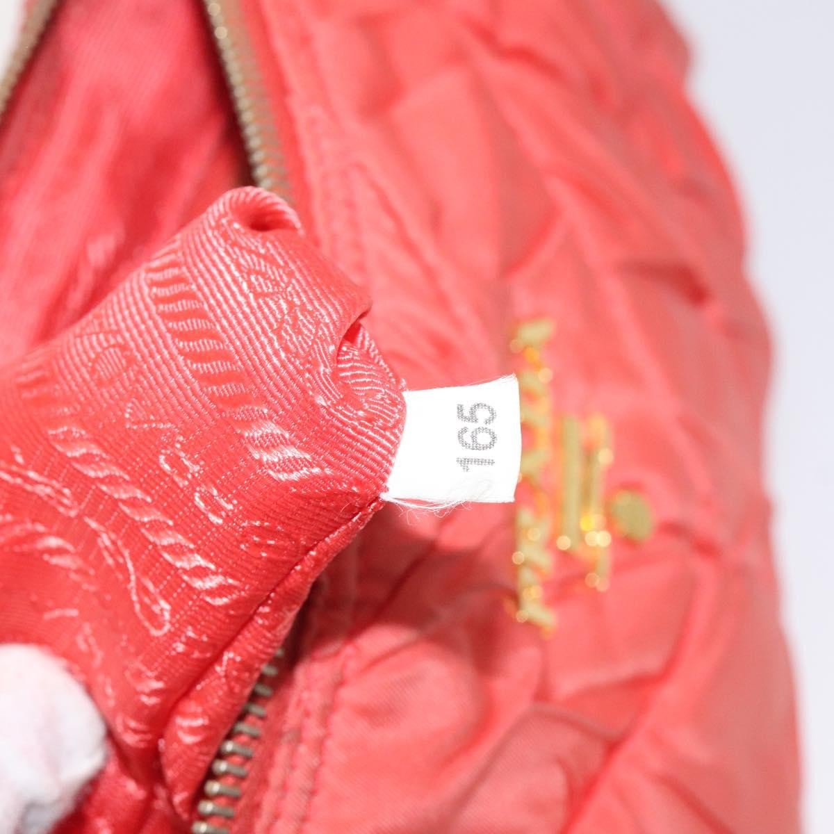 Prada Vintage Zip Handbag Tessuto, ORANGE, NYLON, Handbag