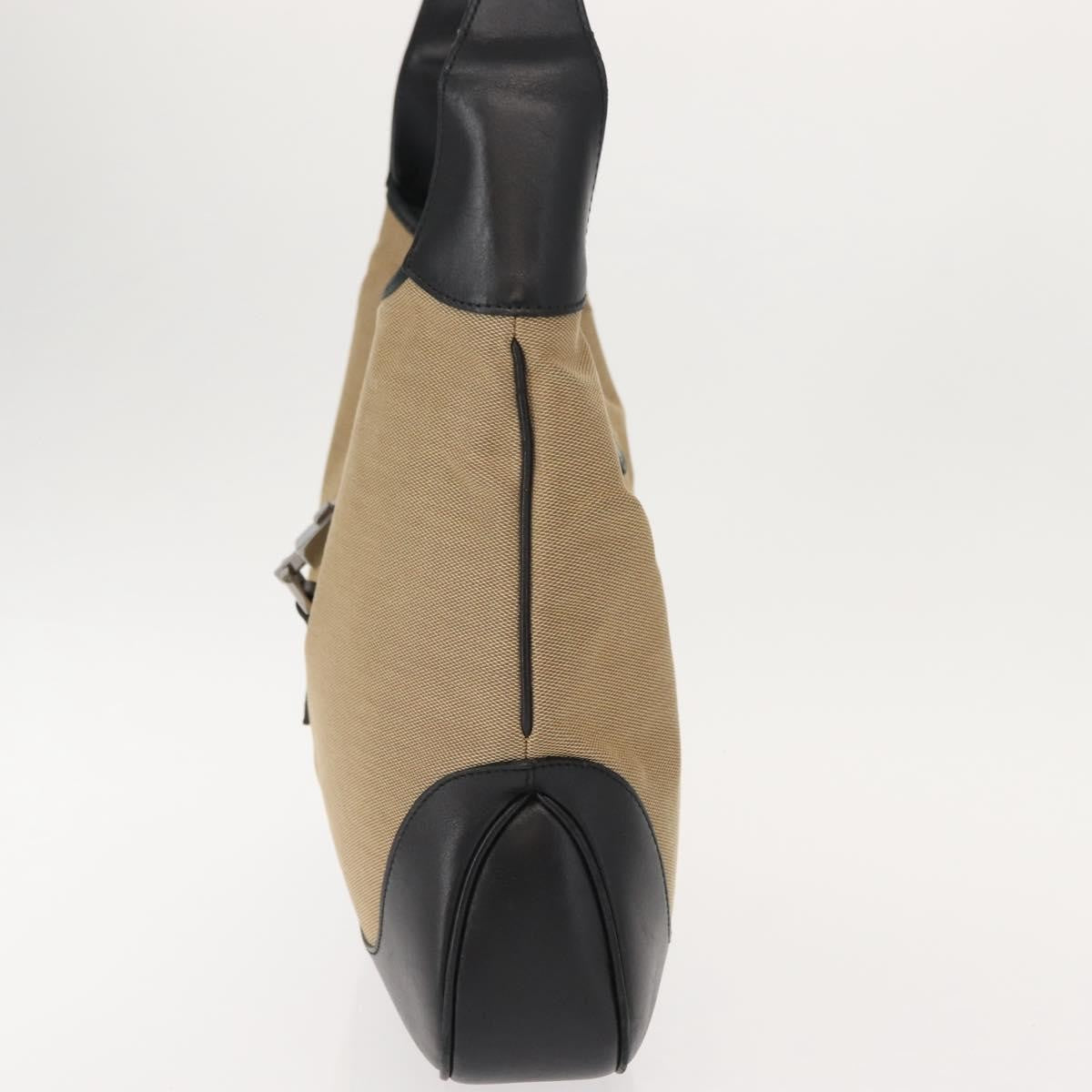 Gucci Vintage Jackie Handbag Canvas, BEIGE, CANVAS, Shoulder bag