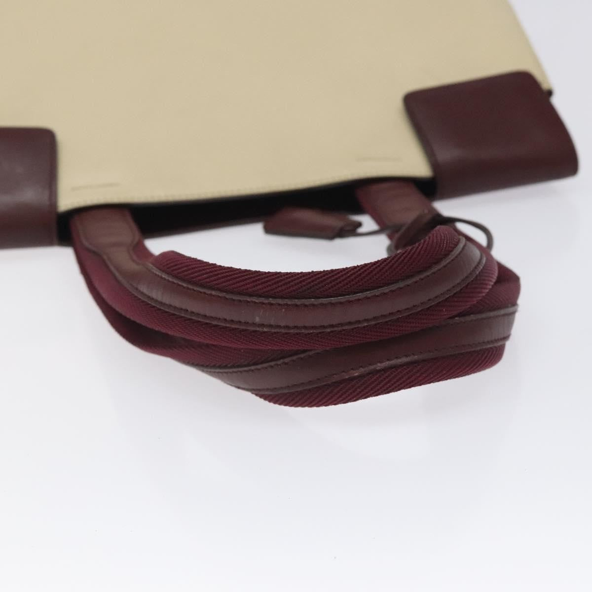 Prada Vintage Shoulder Bag Leather, BEIGE, LEATHER, Shoulder bag