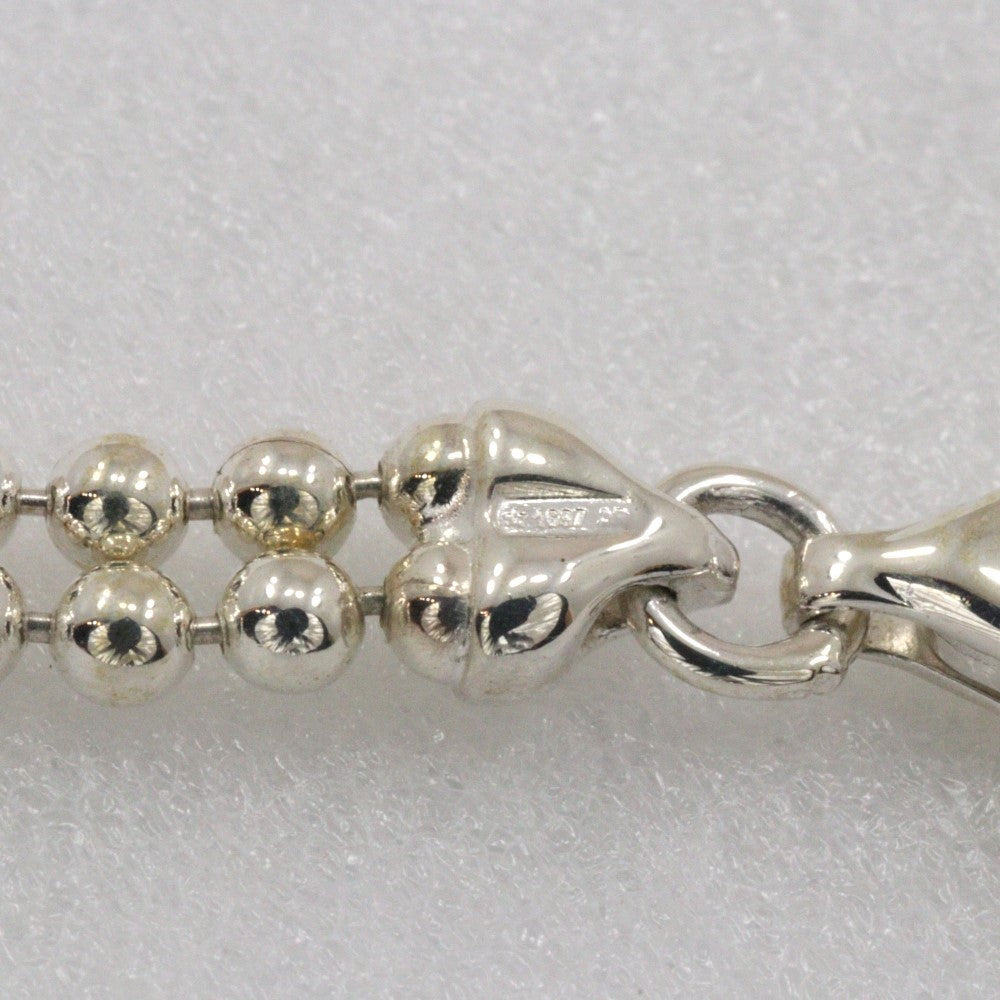 Gucci Logo Bar Double Ball Necklace Silver 925, SILVER, SILVER, Necklace