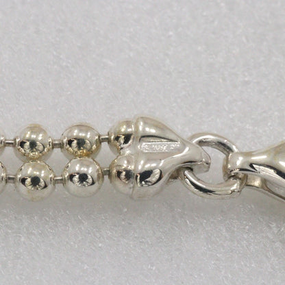 Gucci Logo Bar Double Ball Necklace Silver 925, SILVER, SILVER, Necklace