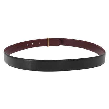 Chanel CC Belt Leather, BLACK, LEATHER, Belts