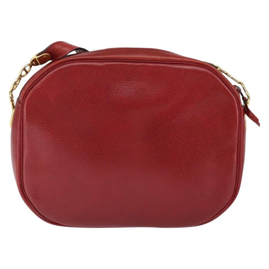 Christian Dior Vintage Shoulder Bag Leather, RED, LEATHER, Shoulder bag